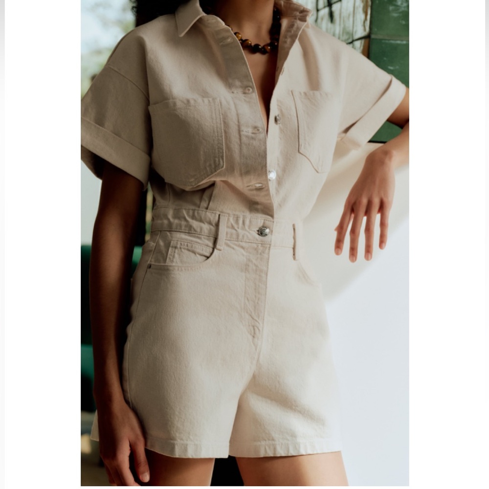 Zara denim jumpsuit